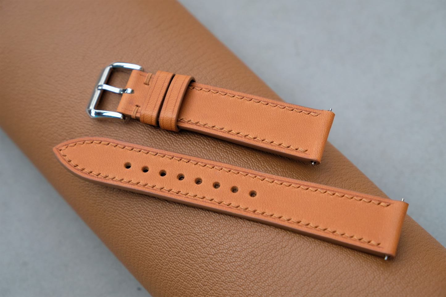 Tan Buttero Leather Watch Strap