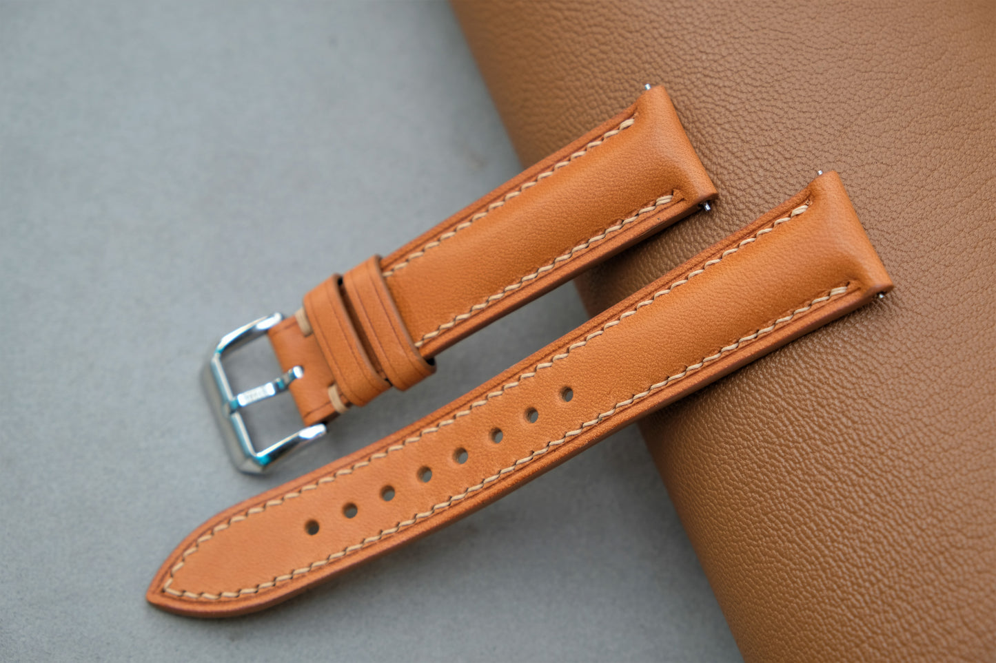 Tan Buttero Leather Watch Strap