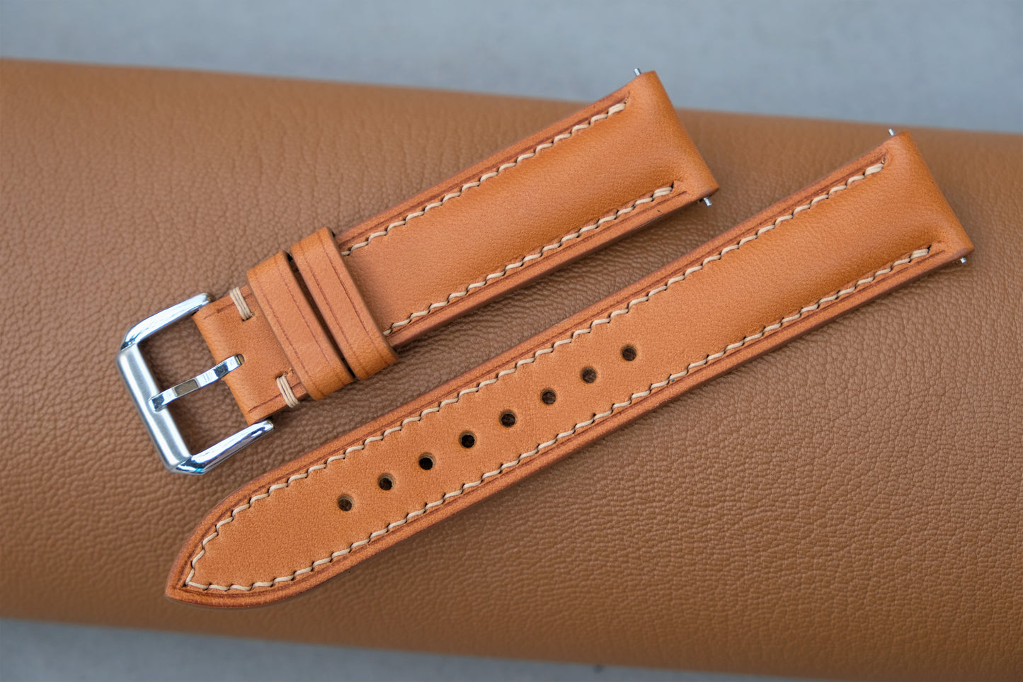 Tan Buttero Leather Watch Strap