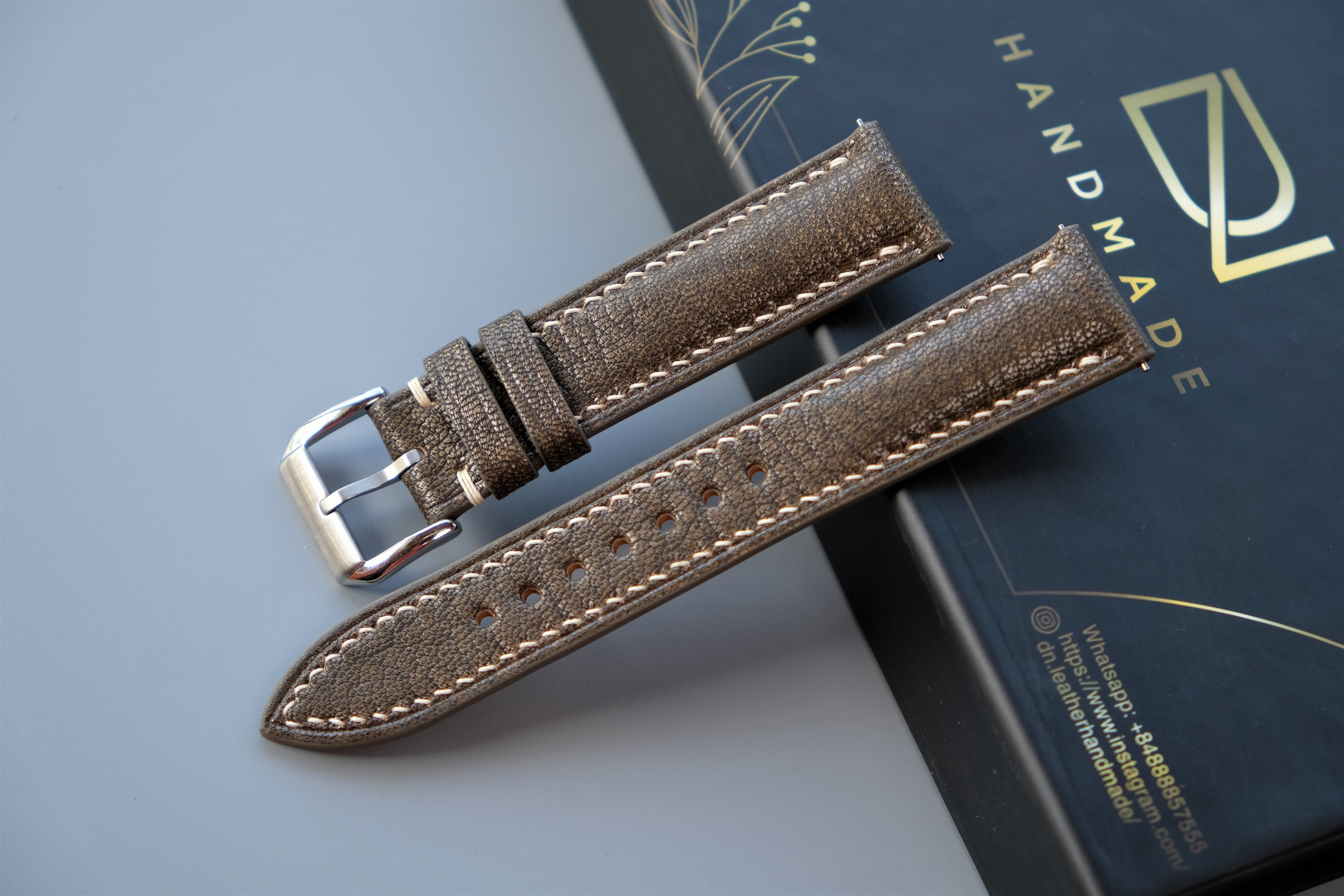 FOSSIL Alran PATNAT Goat Leather Watch Strap – Custom Sizes 10mm to 26mm