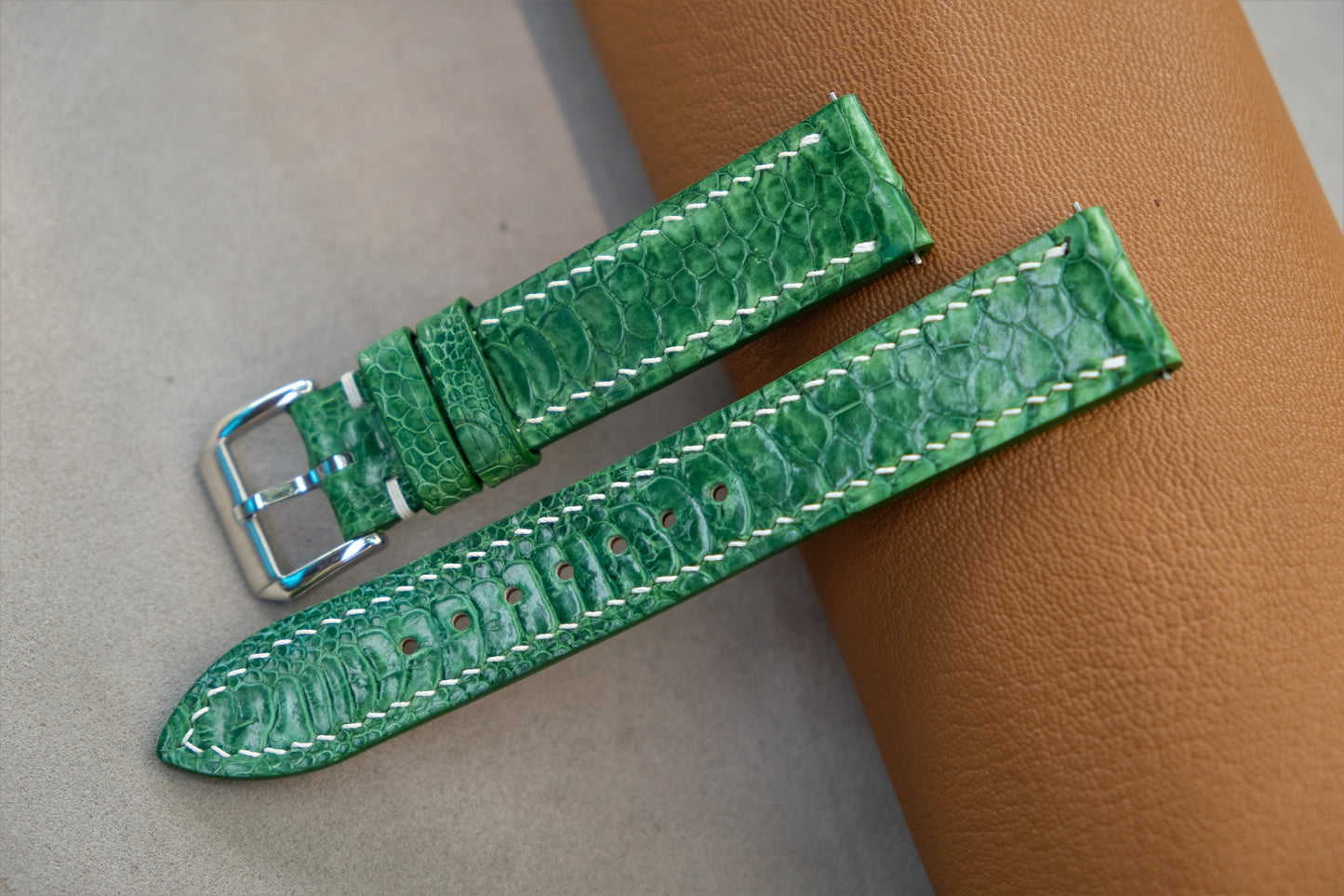 Green Chicken Leg Skin Watch Strap