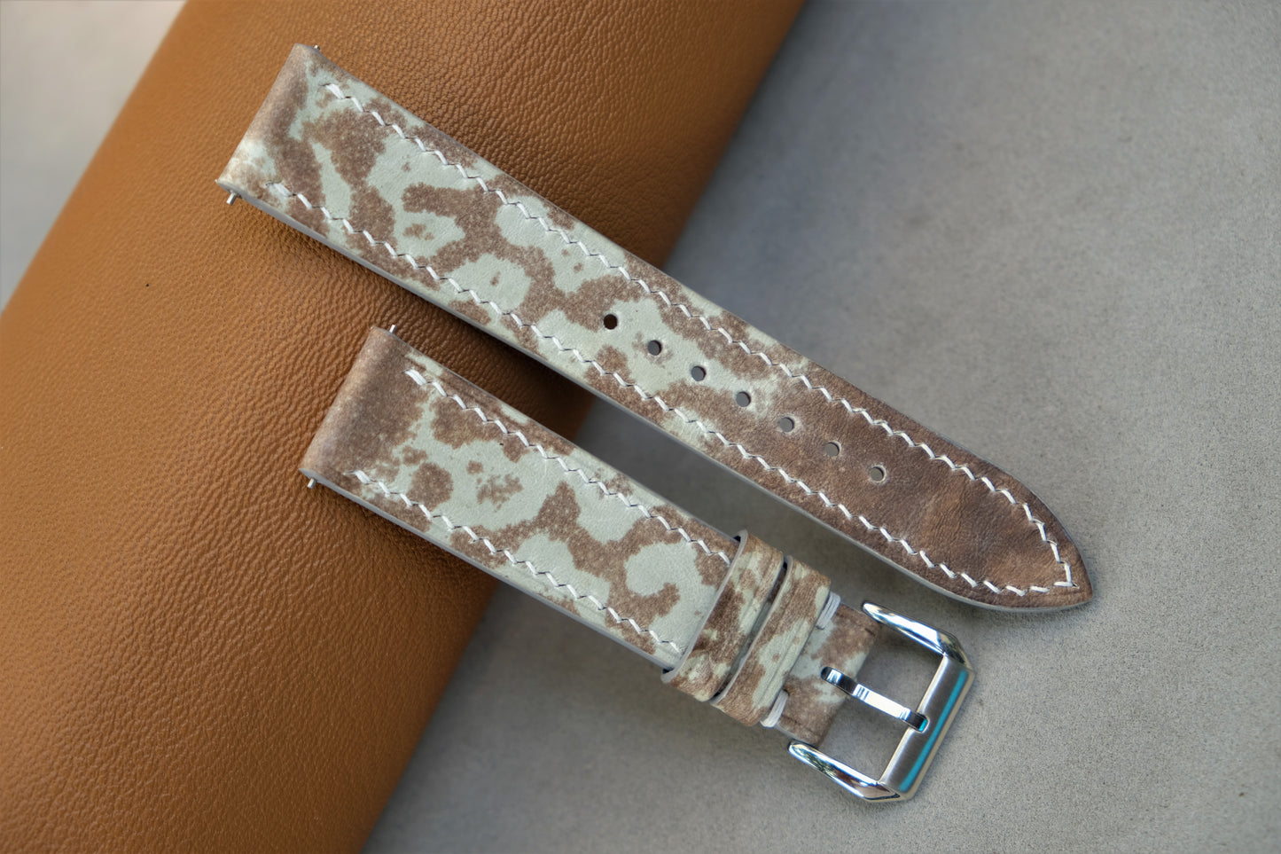 The Watch Strap Is Made From Bullfrog Leather