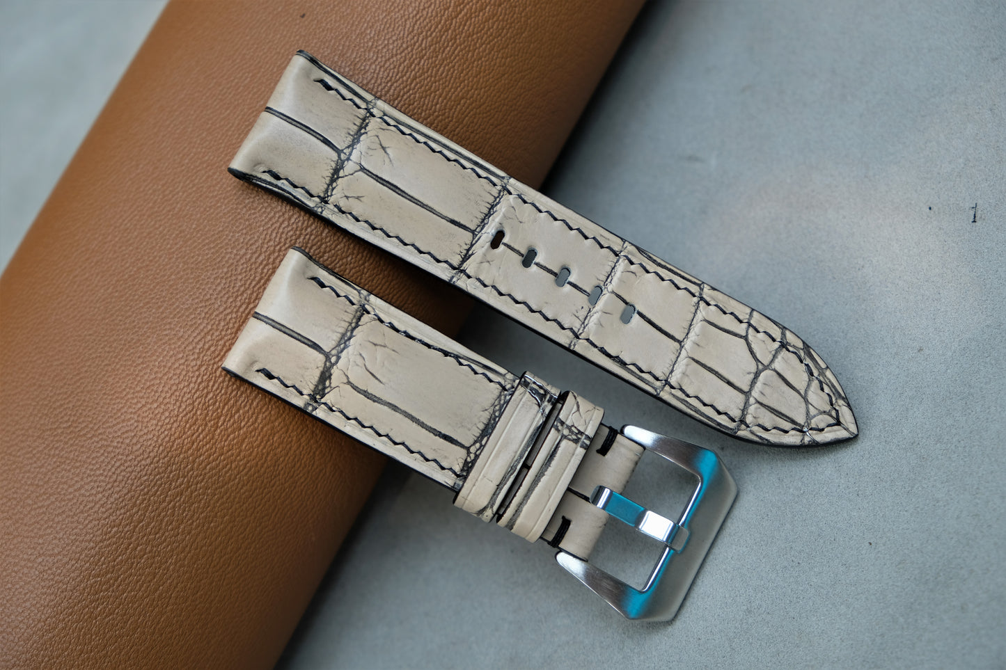 Alligator Leather Watch Strap For PANERAI