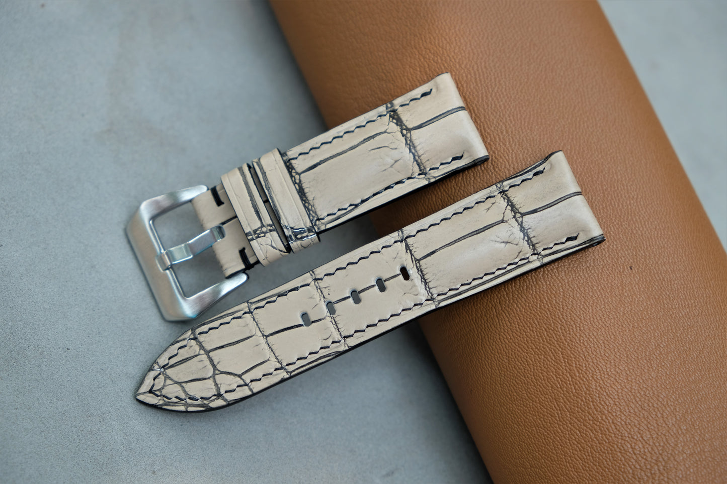 Alligator Leather Watch Strap For PANERAI