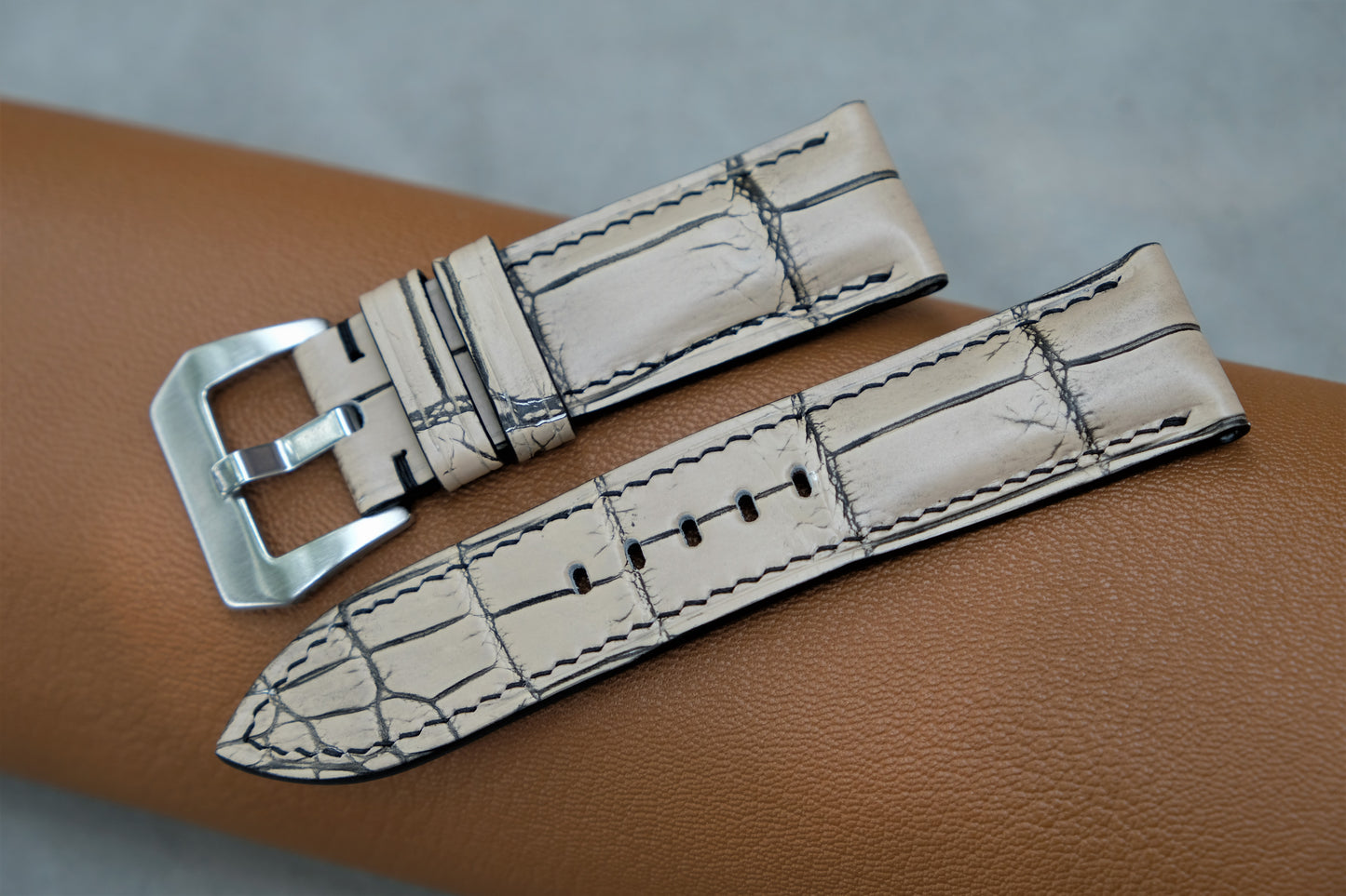 Alligator Leather Watch Strap For PANERAI