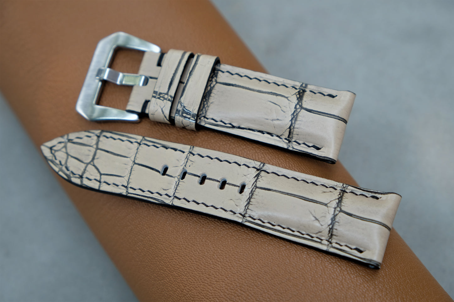 Alligator Leather Watch Strap For PANERAI