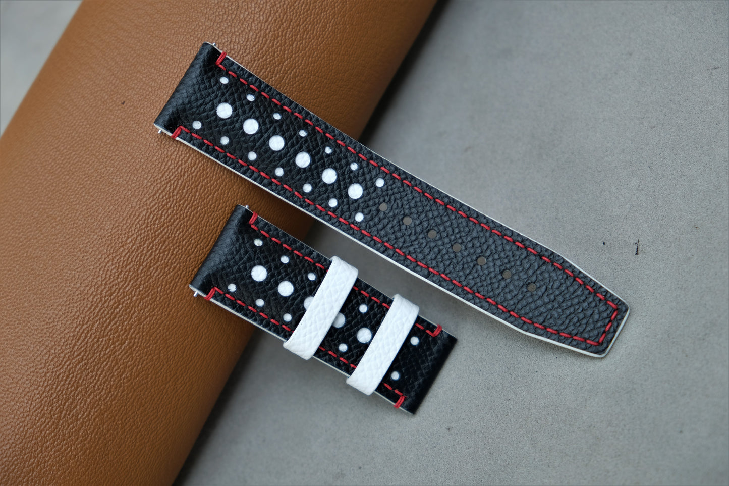 Black Epsom Leather Watch Strap