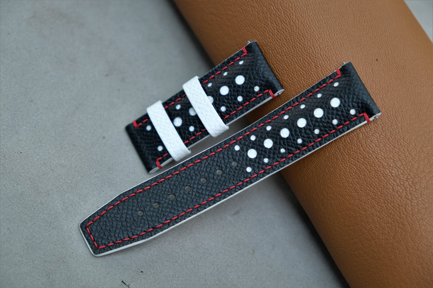 Black Epsom Leather Watch Strap