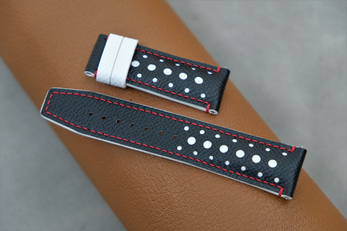 Black Epsom Leather Watch Strap