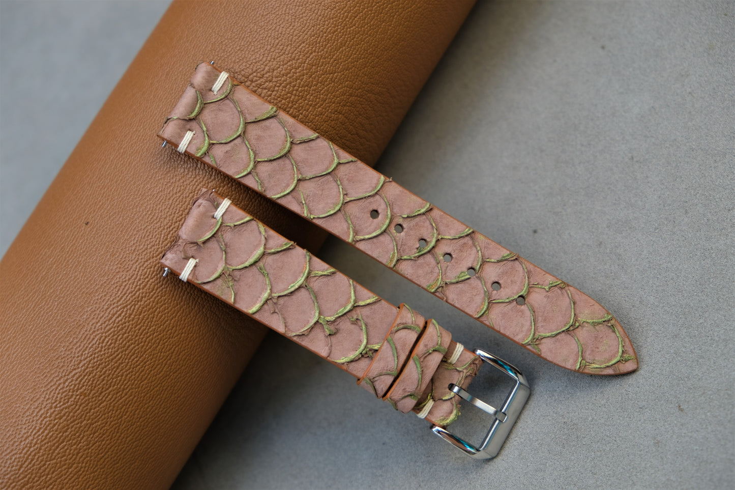 Carp Leather Watch Strap