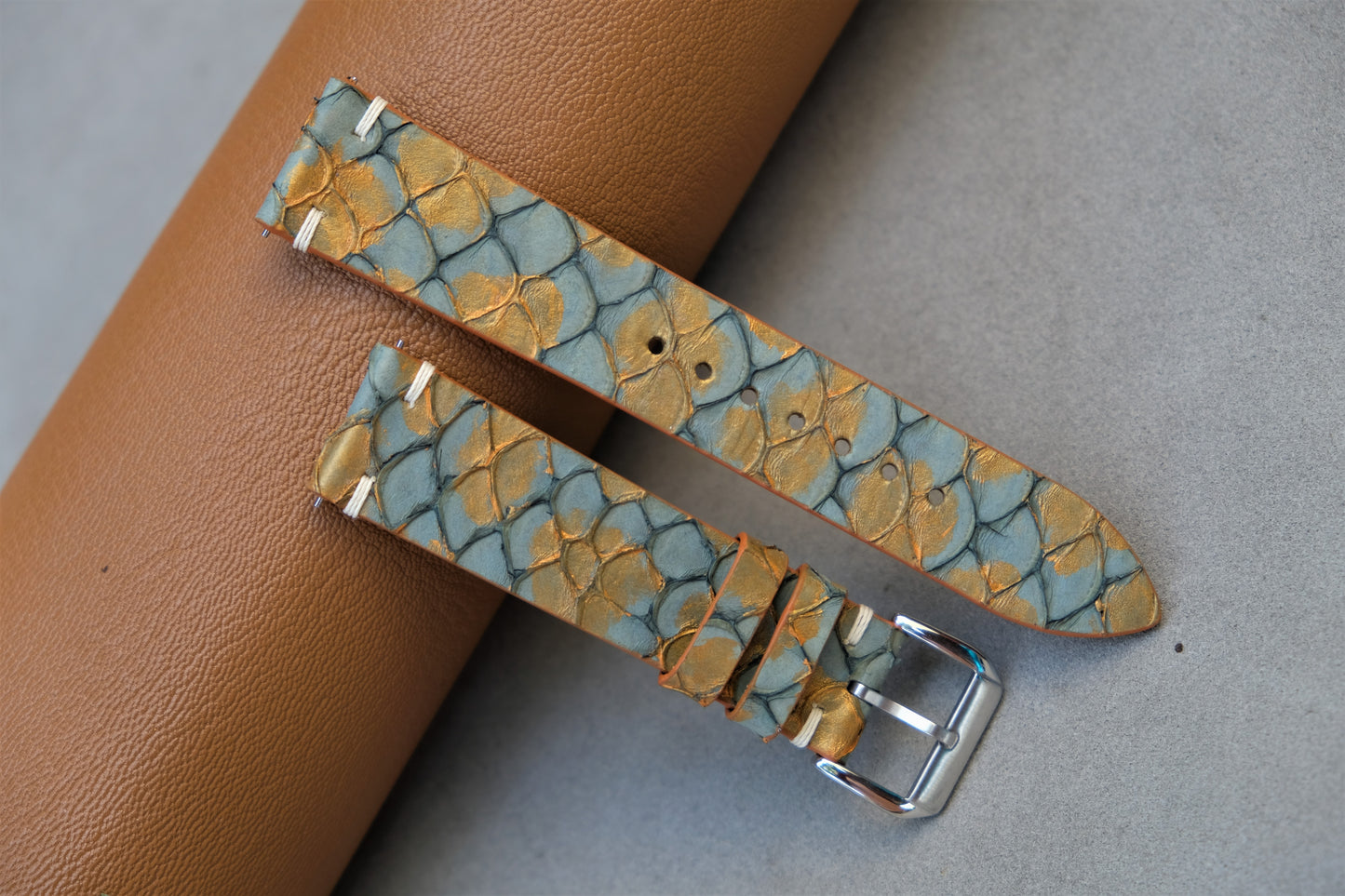 Carp Leather Watch Strap