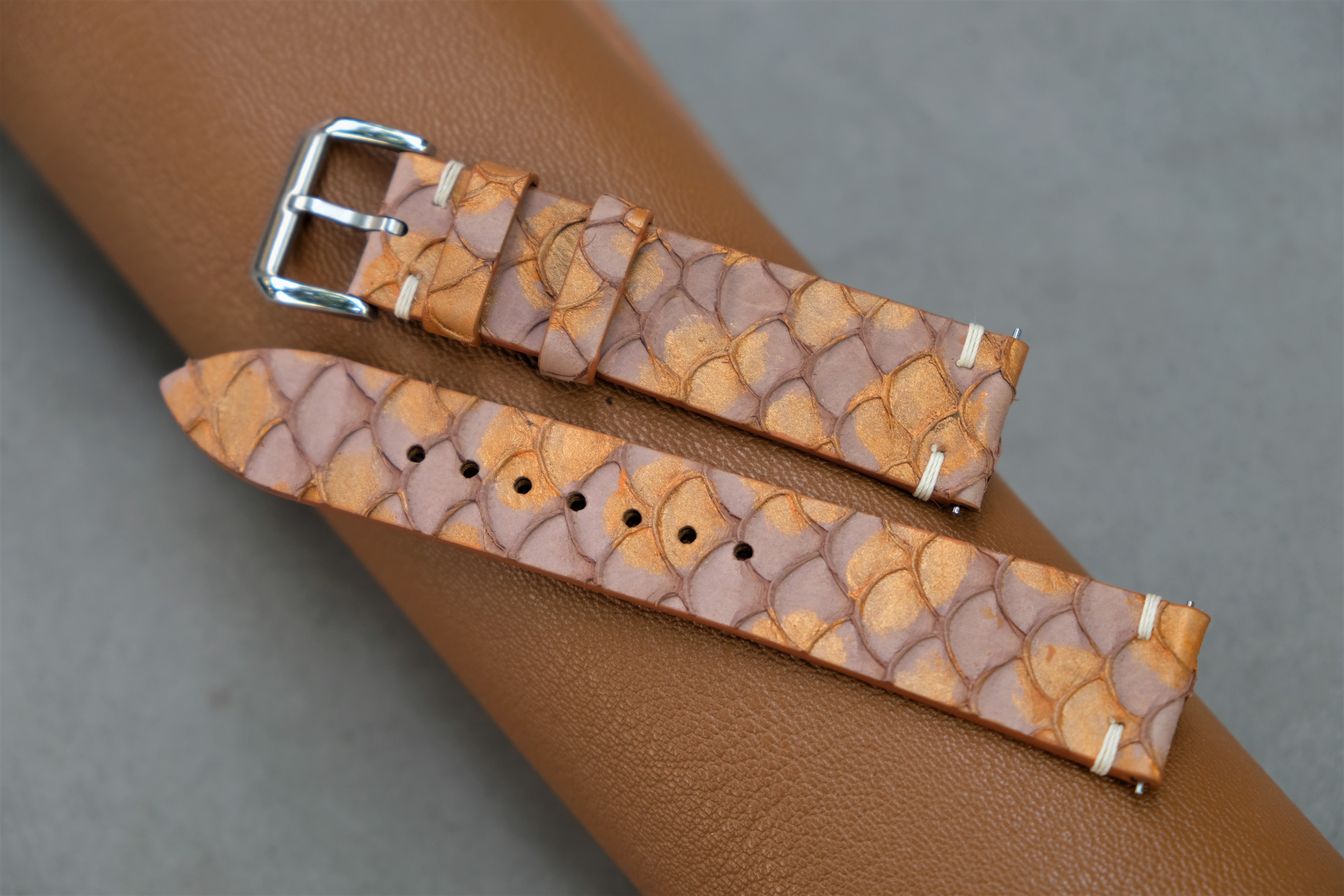 Carp Leather Watch Strap