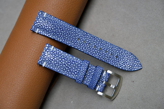 Blue Stingray Leather Watch Strap