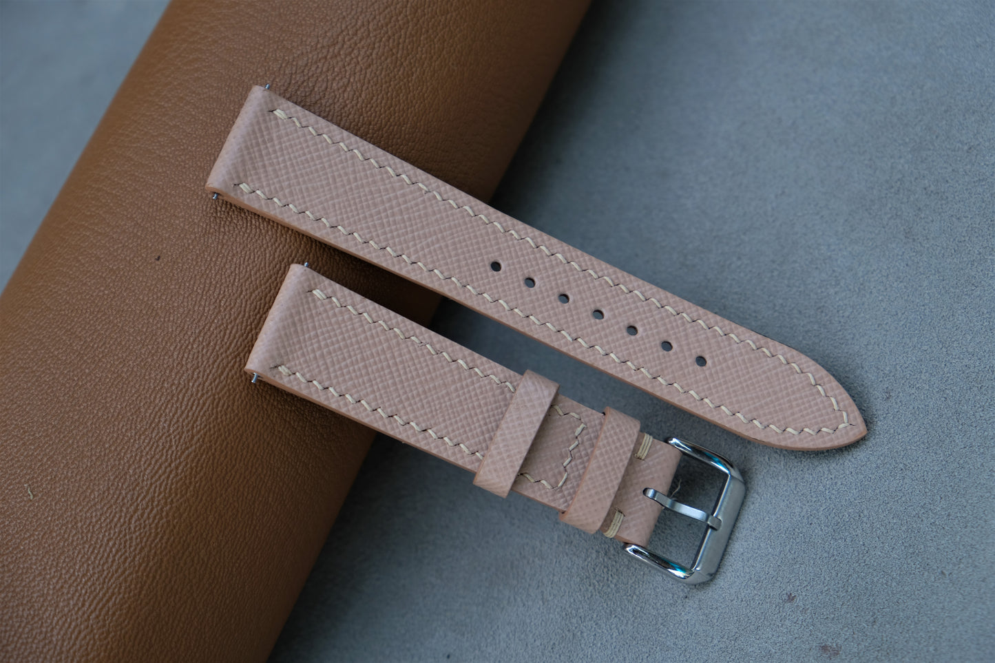 Saffiano Leather Watch Strap