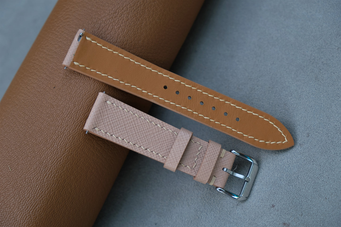 Saffiano Leather Watch Strap