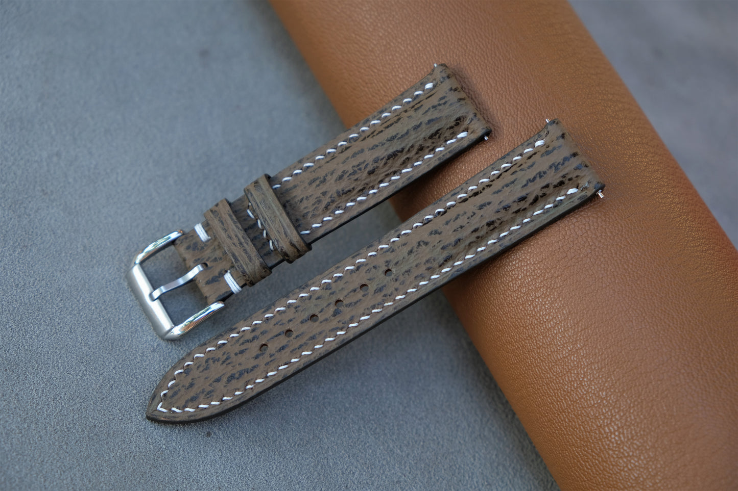 Shark Leather Watch Strap