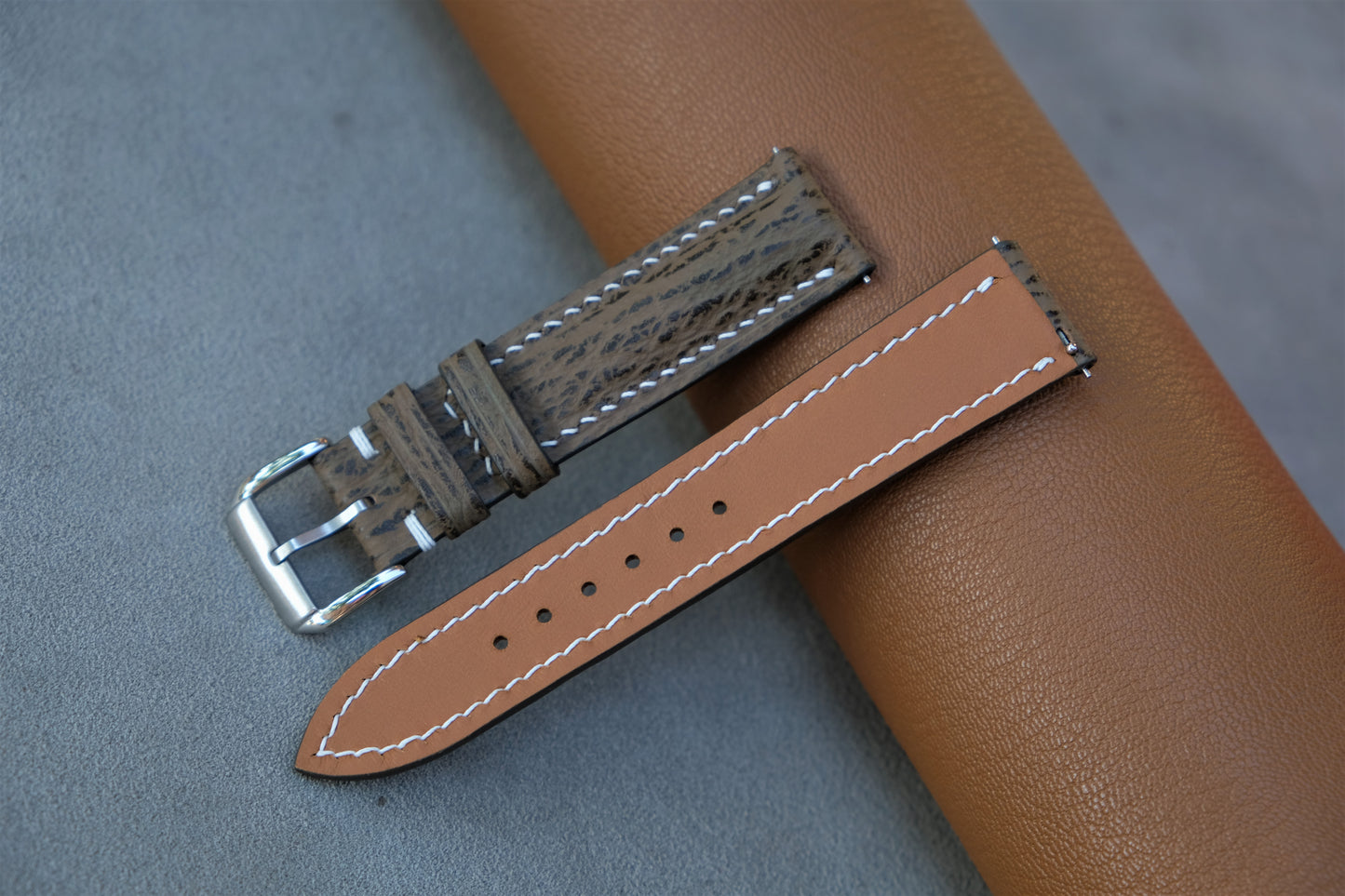 Shark Leather Watch Strap