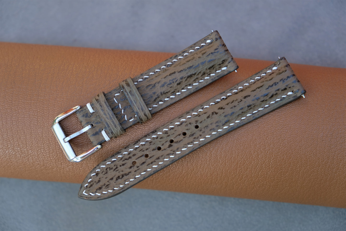 Shark Leather Watch Strap