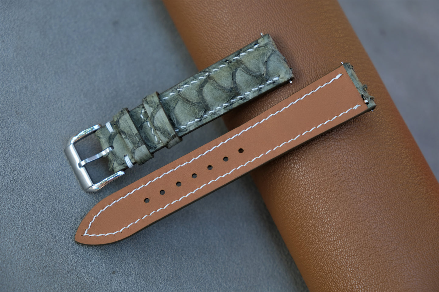 Carp Leather Watch Strap