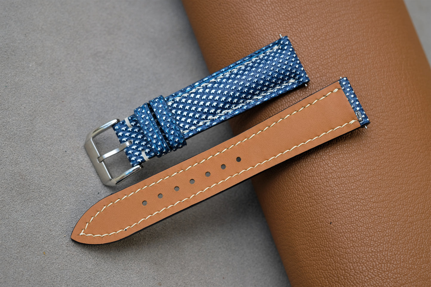 Snakeskin Leather Watch Strap