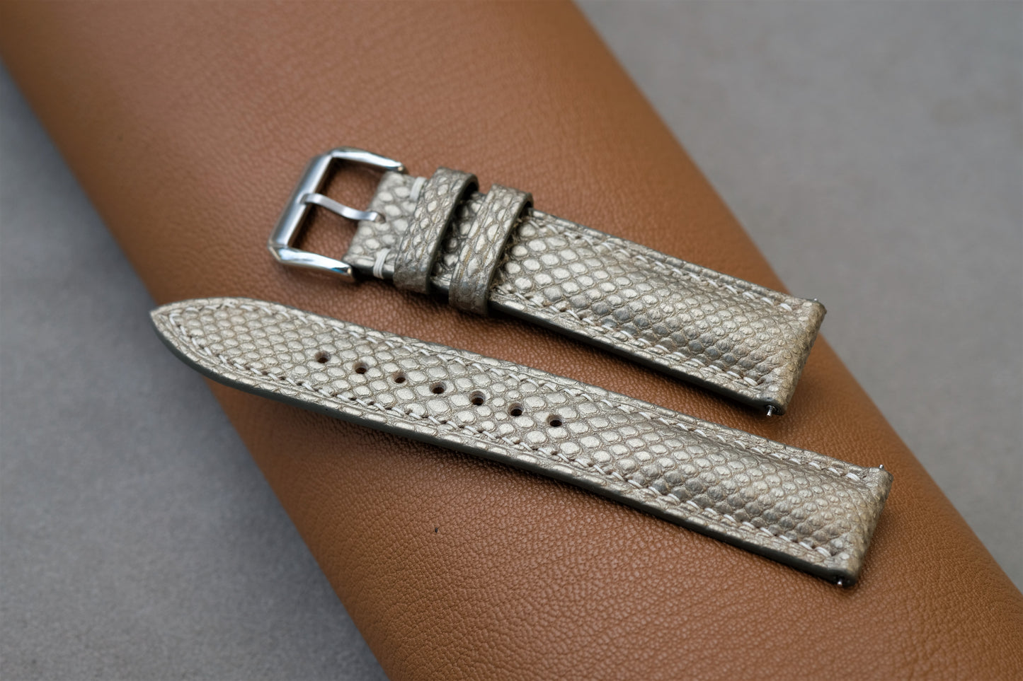 Snakeskin Leather Watch Strap