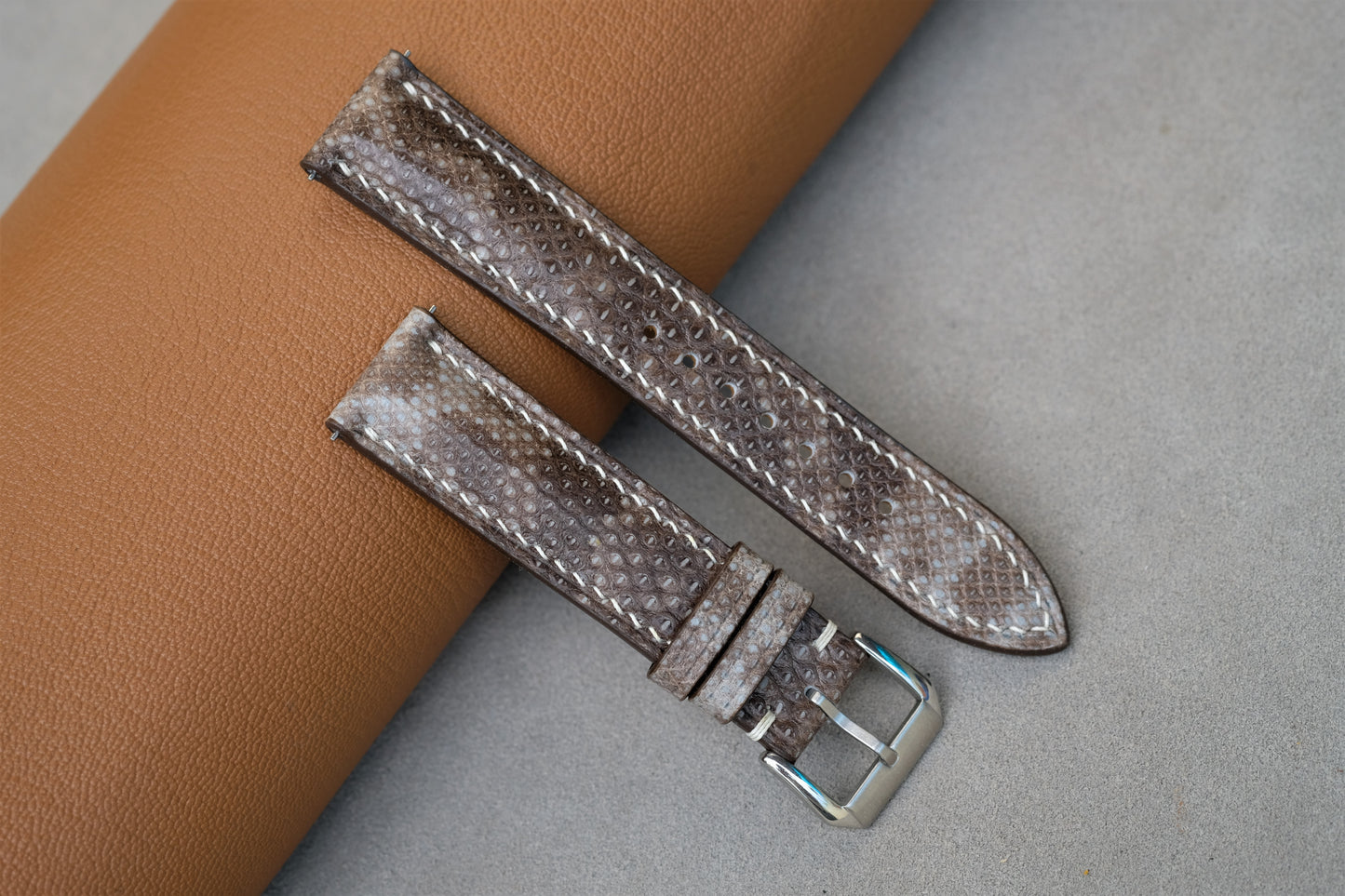 Snakeskin Leather Watch Strap