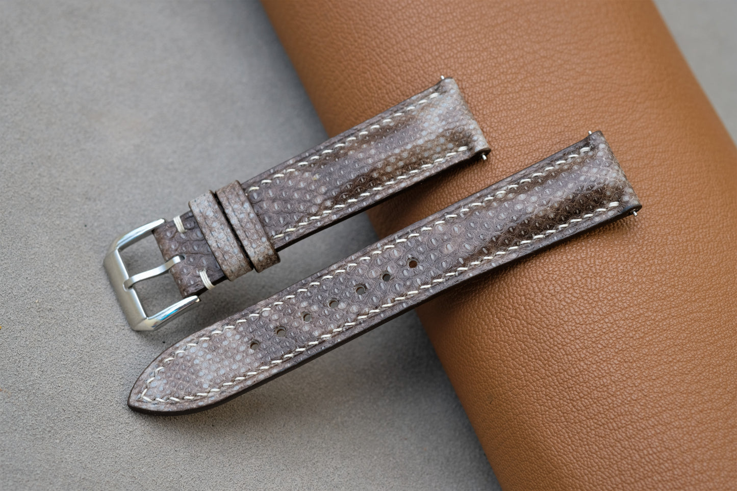 Snakeskin Leather Watch Strap