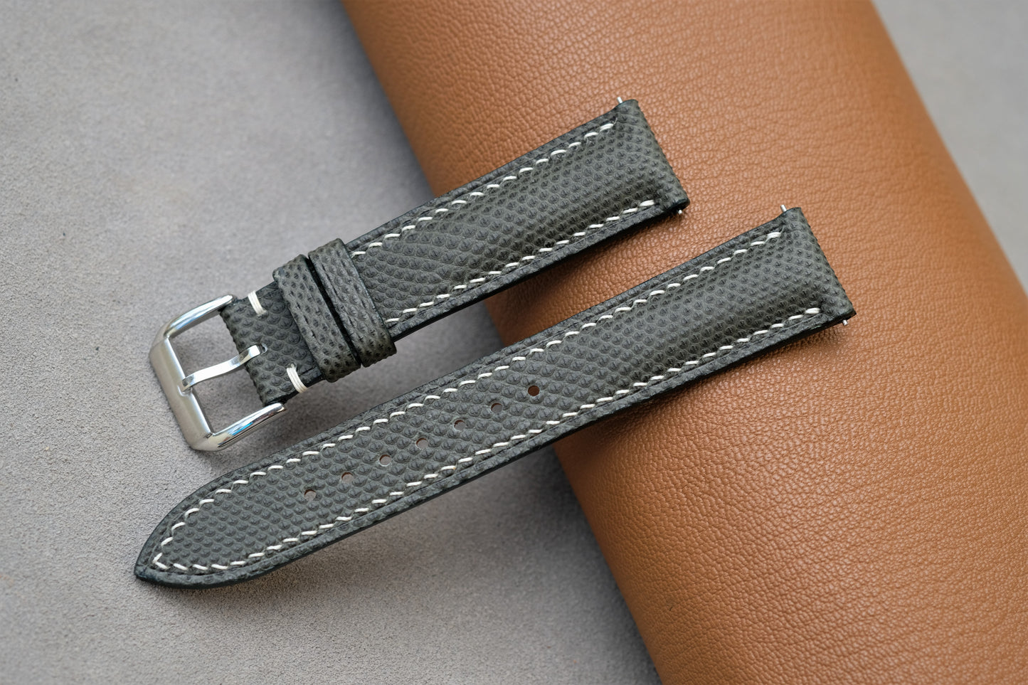 Snakeskin Leather Watch Strap