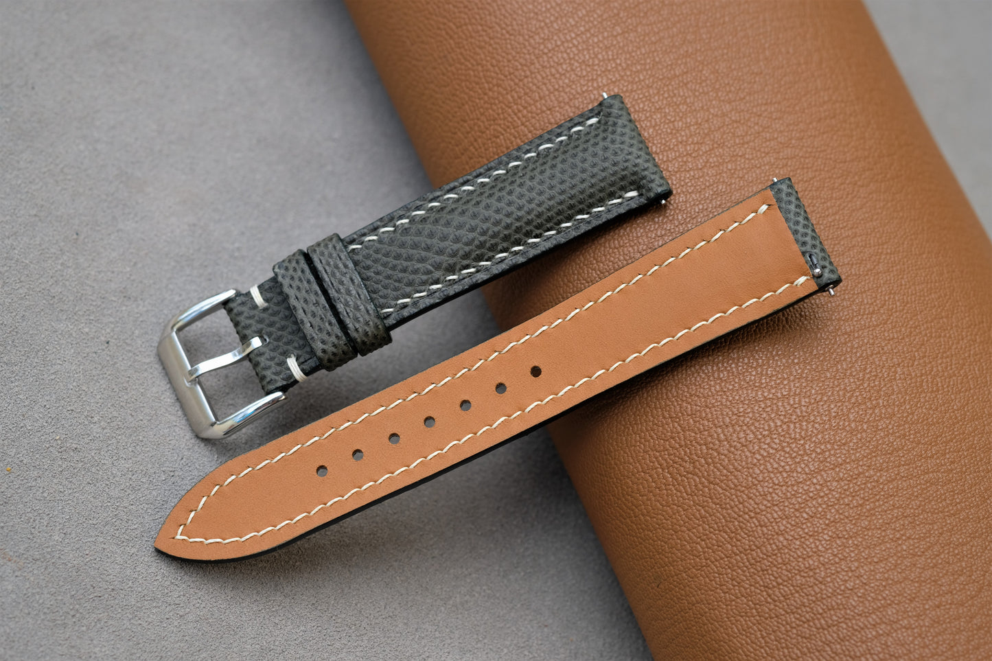 Snakeskin Leather Watch Strap