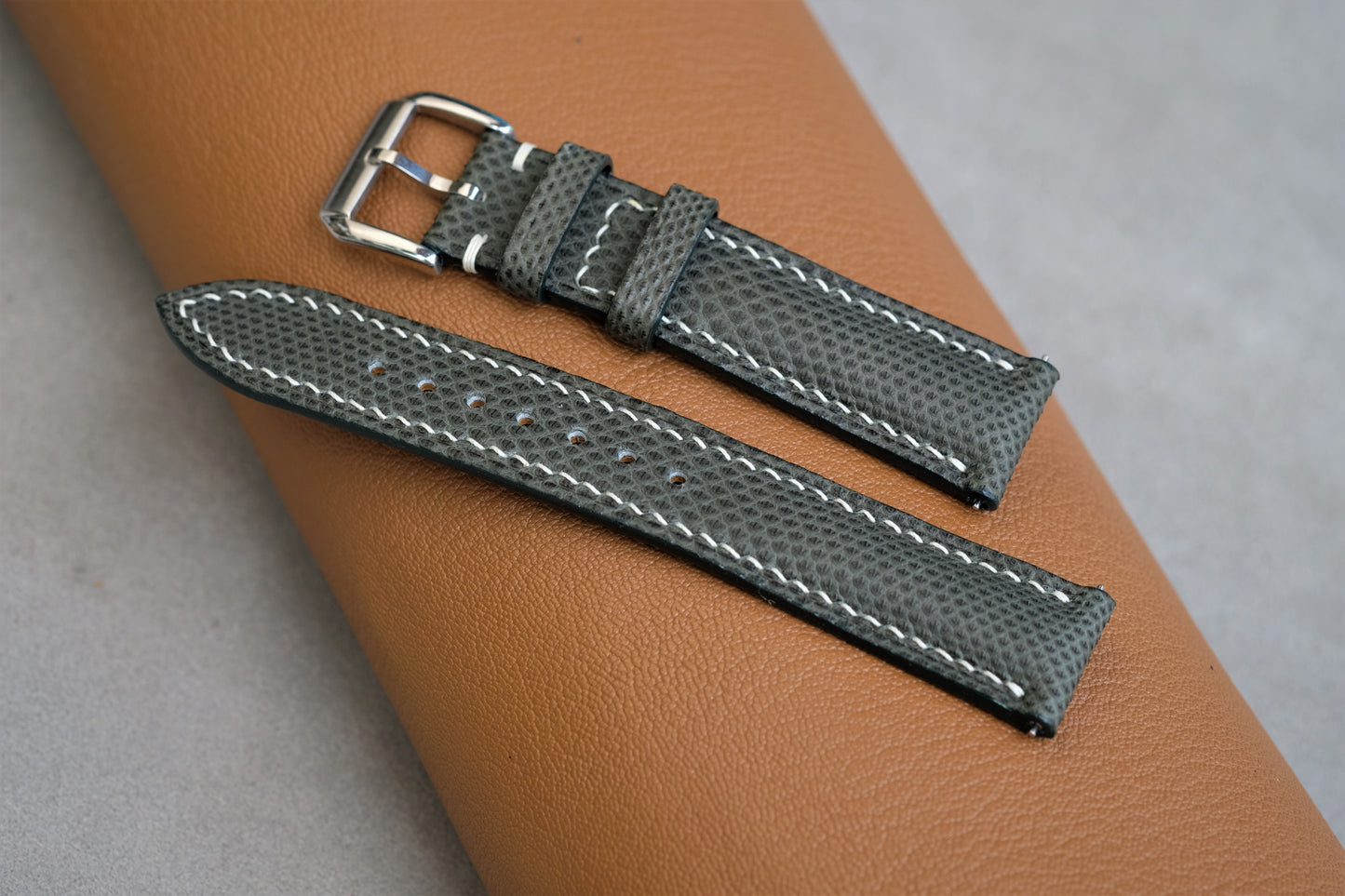 Snakeskin Leather Watch Strap