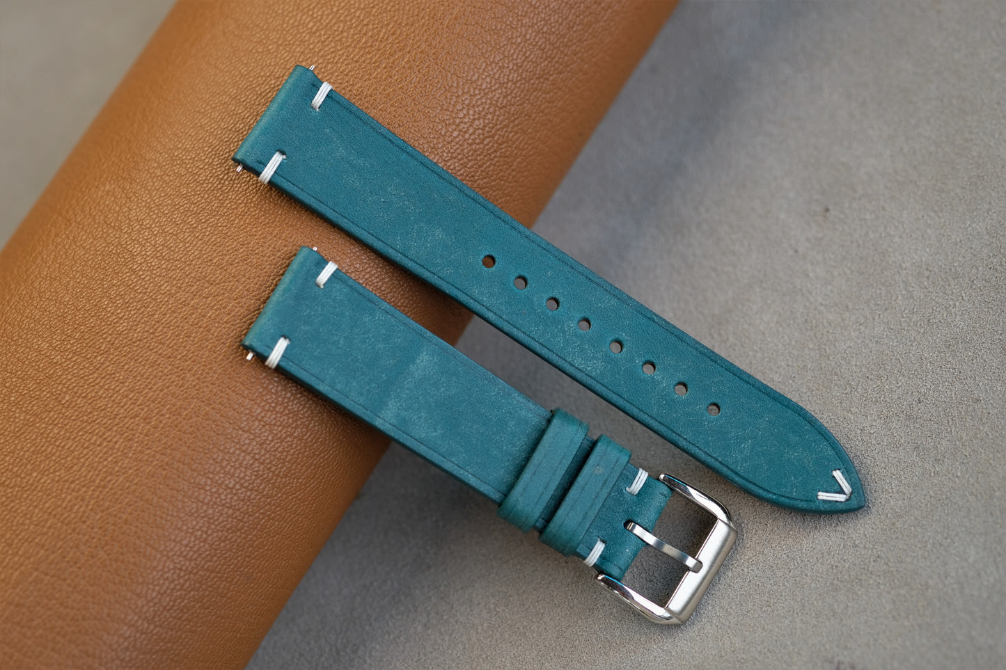 Turquoise Maya Leather Watch Strap