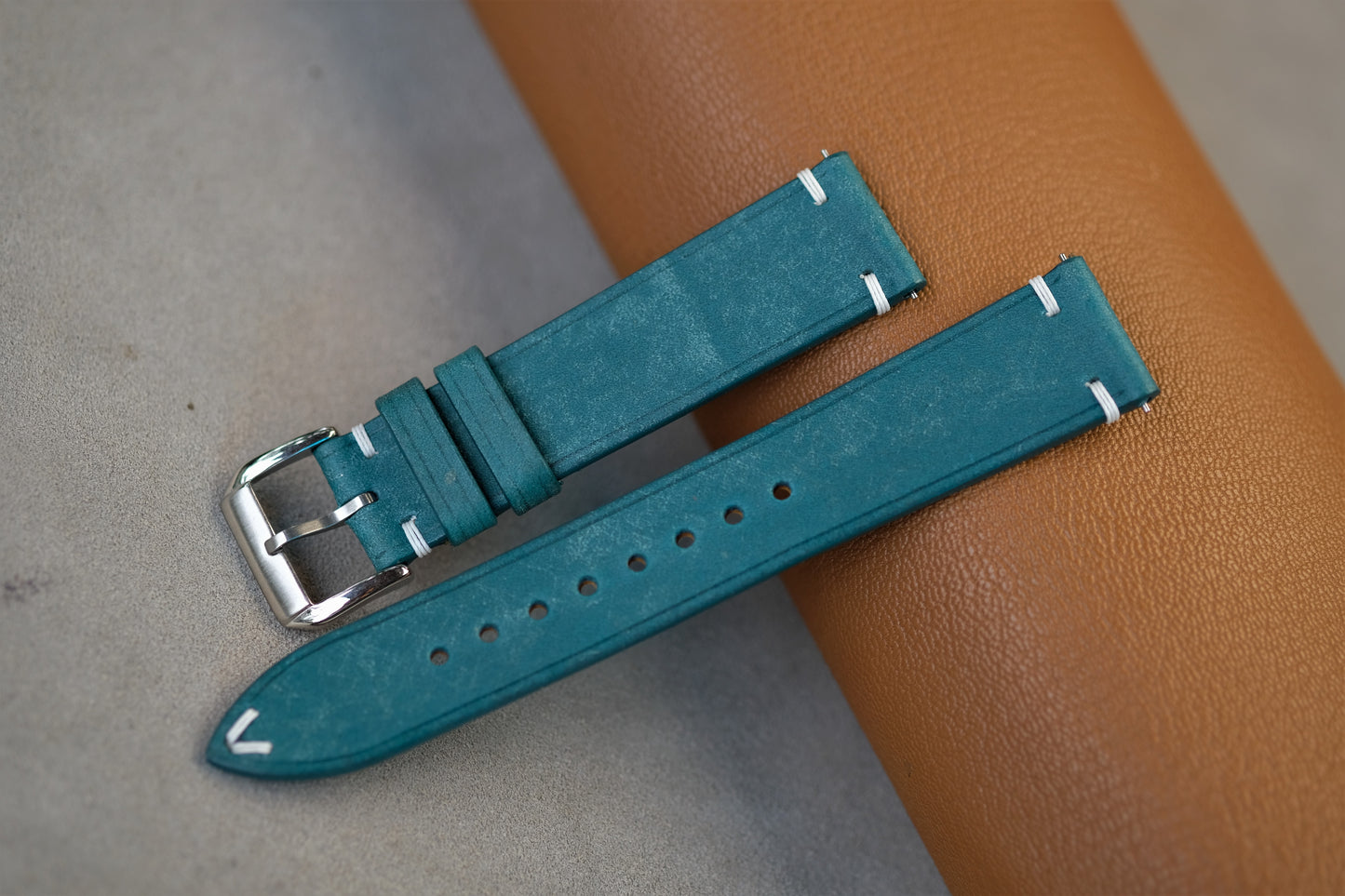 Turquoise Maya Leather Watch Strap