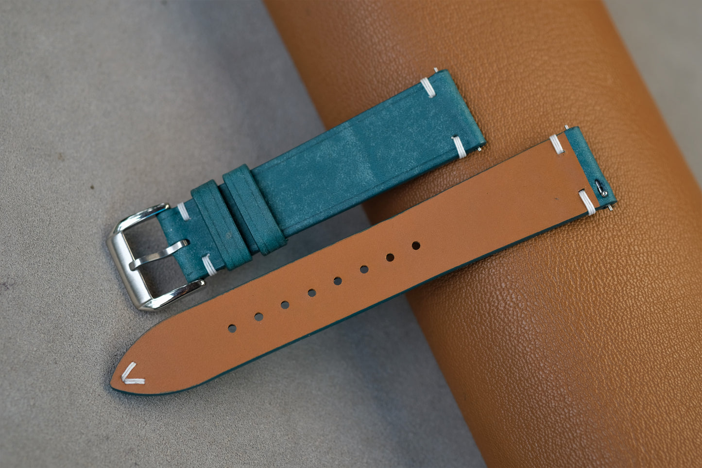 Turquoise Maya Leather Watch Strap