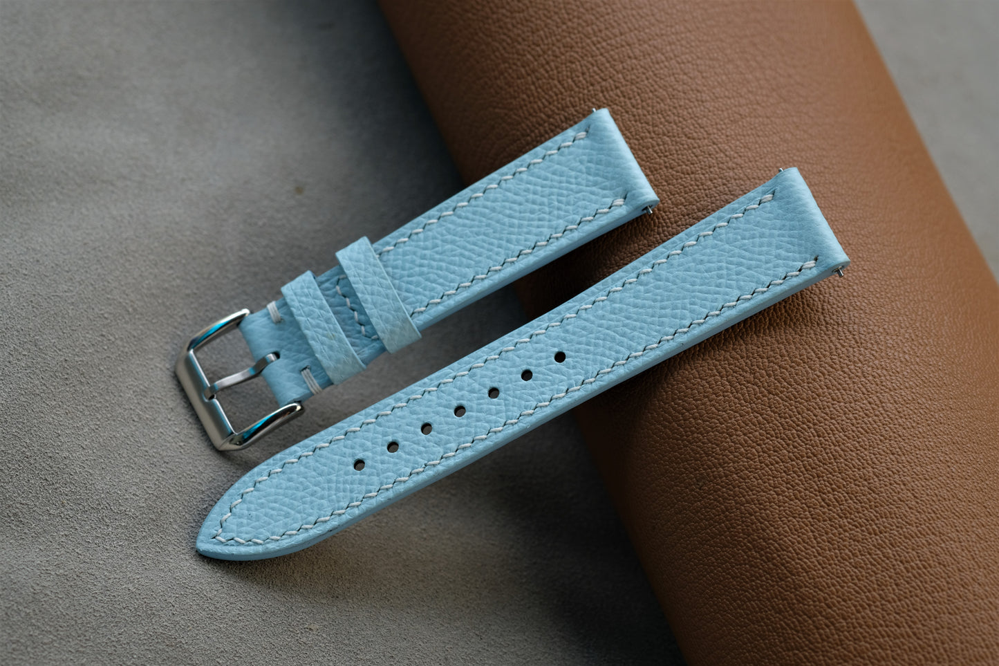 Tiffany Blue Leather Epsom Watch Strap