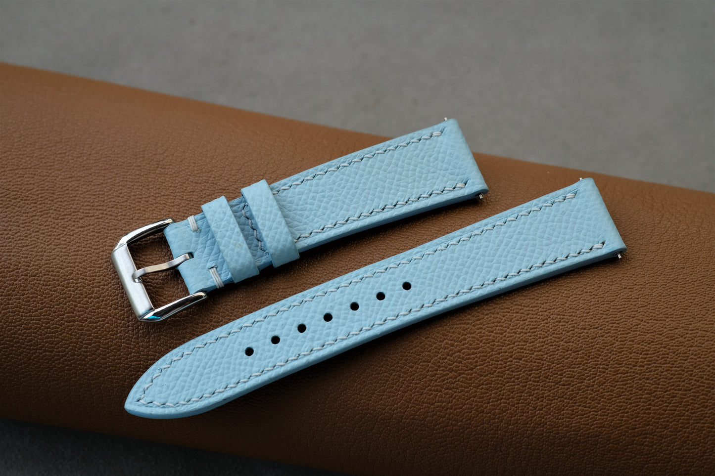 Tiffany Blue Leather Epsom Watch Strap