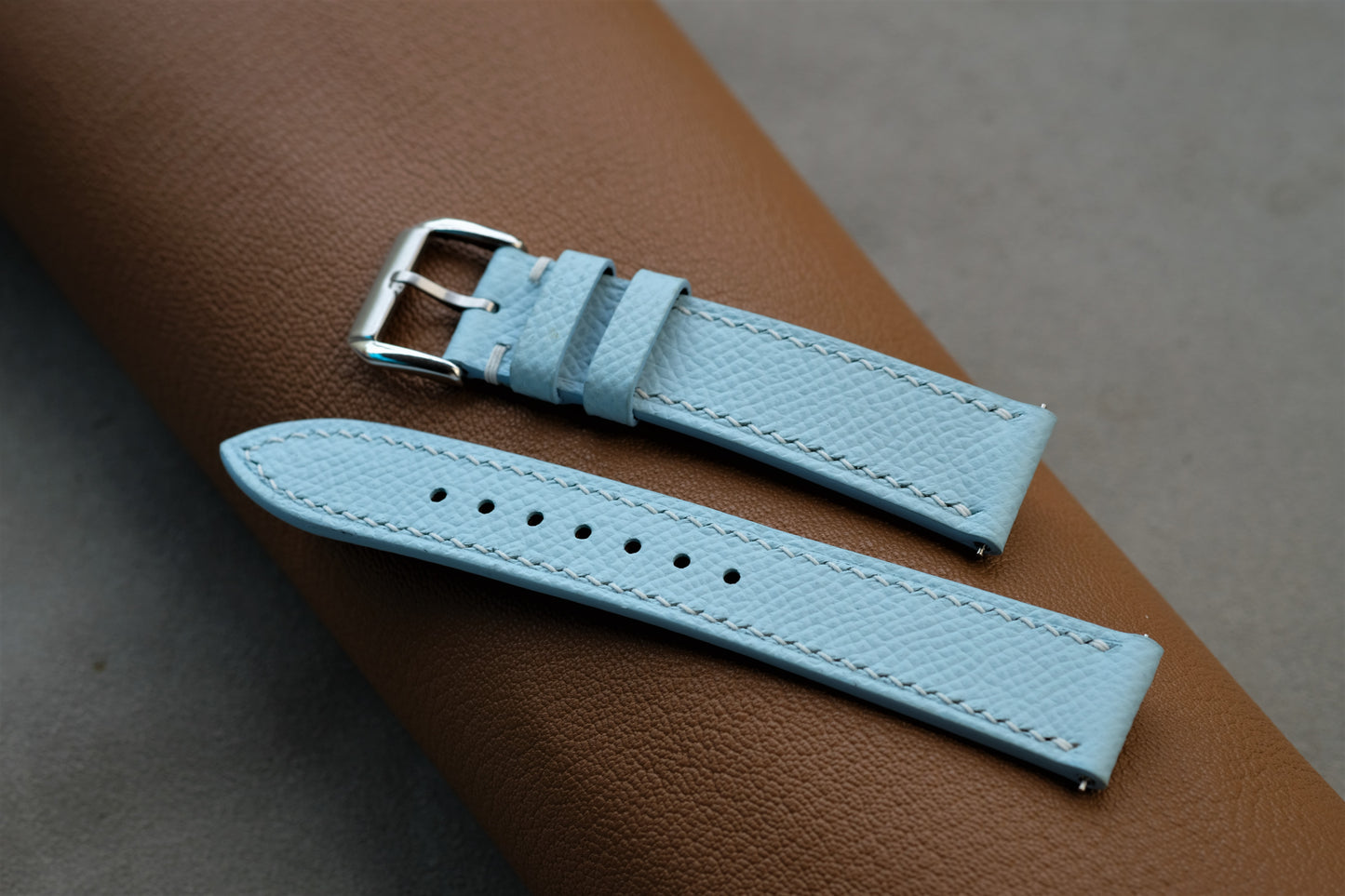 Tiffany Blue Leather Epsom Watch Strap